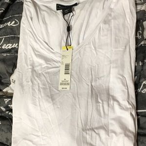 Metaphor XL silky white long sleeve tee NWT!